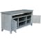 International Concepts Entertainment / TV Stand with 2 Doors, Heather Grey-Antique Washed TV105-51 - alternate 4
